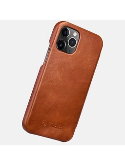 iPhone 12 mini cover i brun læder