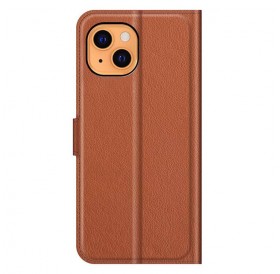 iPhone 13 læder cover pung brun flipcover