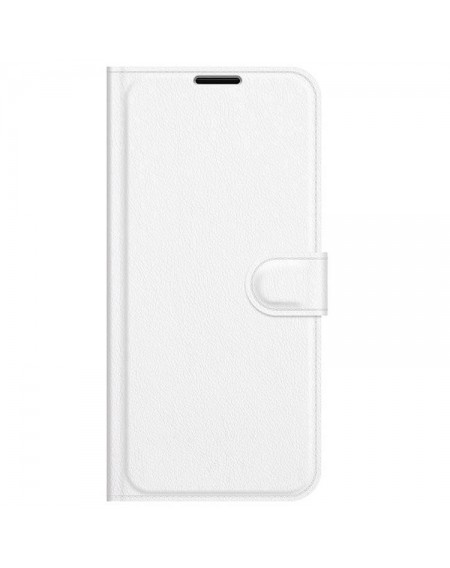 læder flipcover iphone 13 mini hvid