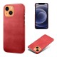Iphone 13 læder cover rød
