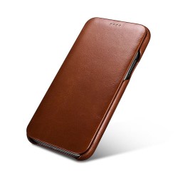 iPhone 12 cover i brun læder