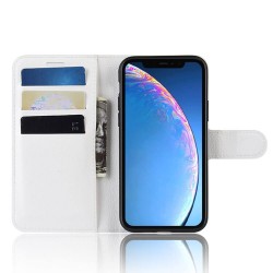 iPhone 11 læder cover pung hvid flipcover