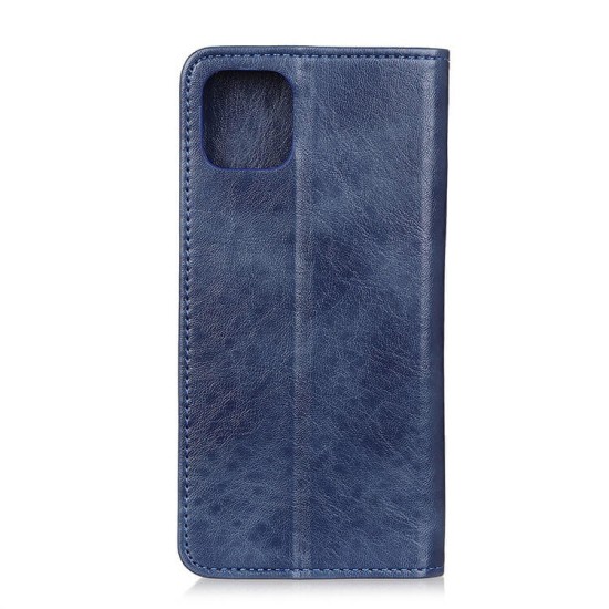 læder flipcover iPhone 11 blå