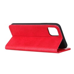 iPhone 11 læder cover pung rød flipcover