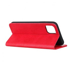 iPhone 11 læder cover pung rød flipcover