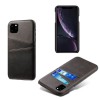 iPhone 11 læder cover i sort med kort holder