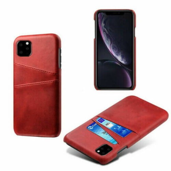 iphone 11 leather hard back wallet