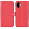 iPhone 16 læder cover pung rød flipcover