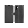 iPhone 16 læder cover pung sort flipcover