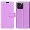 iPhone 16 pro læder cover pung lilla flipcover