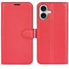 iPhone 17 læder cover pung rød flipcover