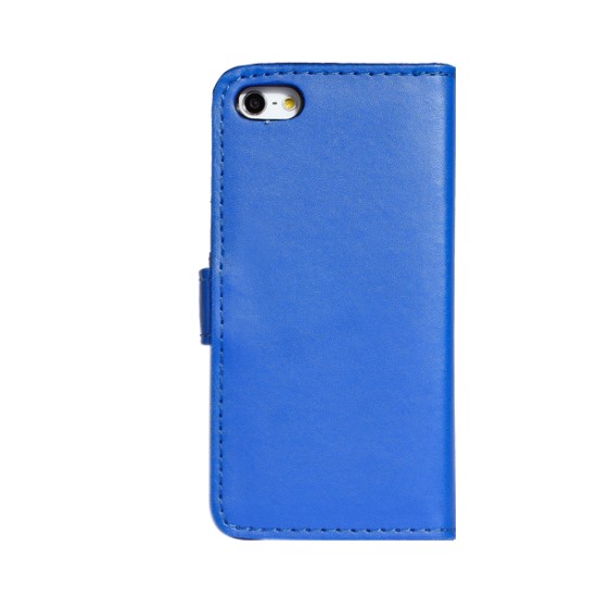 iPhone 5 læder cover blå