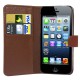 iPhone 5 læder cover brun