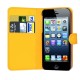 iPhone 5 læder cover gul