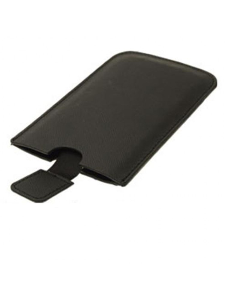 privat Styrke flydende Sort iPhone 6 læder etui / pose med hjælpestrop | Læder sleeve cover