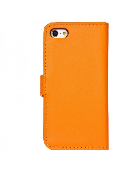 Orange iphone 6 læder pung