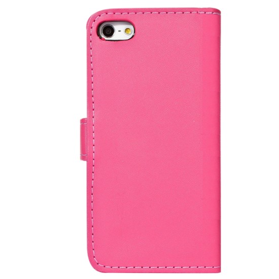 Pink læder pung iphone 6