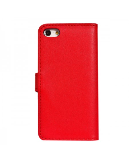 Rød læder pung iphone 6