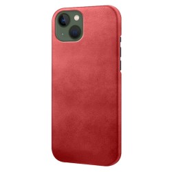 iPhone 14 læder cover back - Rød