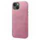 Iphone 14 læder cover rosa guld