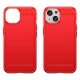 iPhone 15 cover børstet - Rød