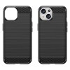 iPhone 15 cover børstet - Sort